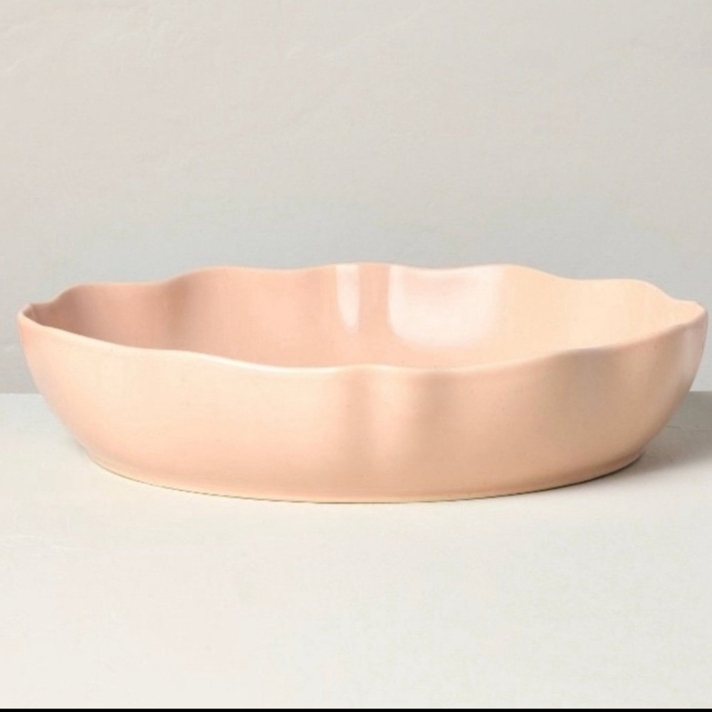 Hearth & Hand With Magnolia Scalloped Stoneware Serving Bowl